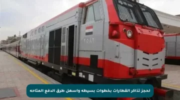 لحجز تذاكر القطارات بخطوات بسيطة وأسهل طرق الدفع المتاحة